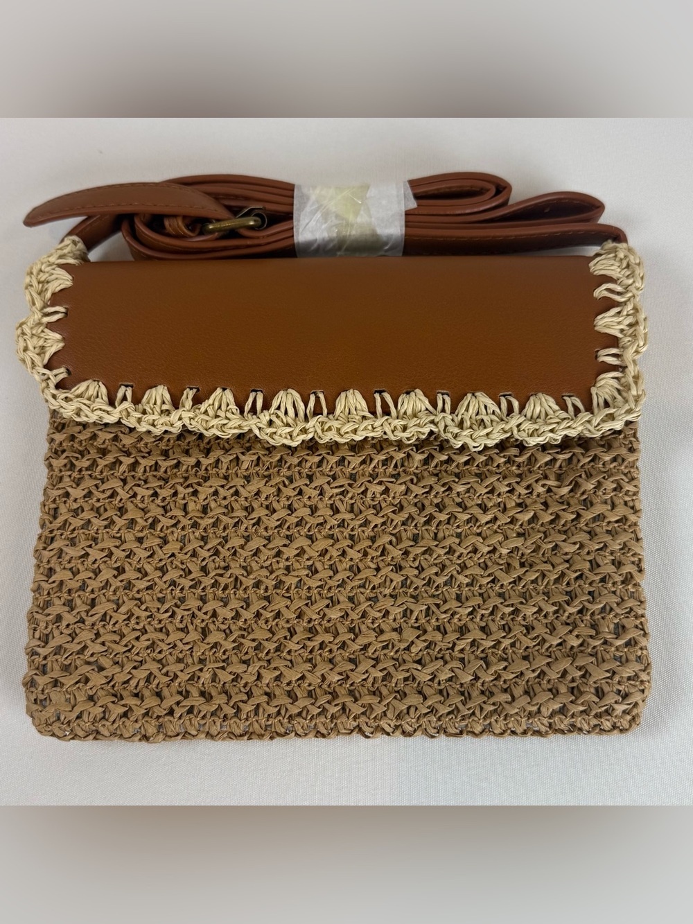 Women’s Straw Woven Crossbody Bag Boho Summer Shoulder Purse